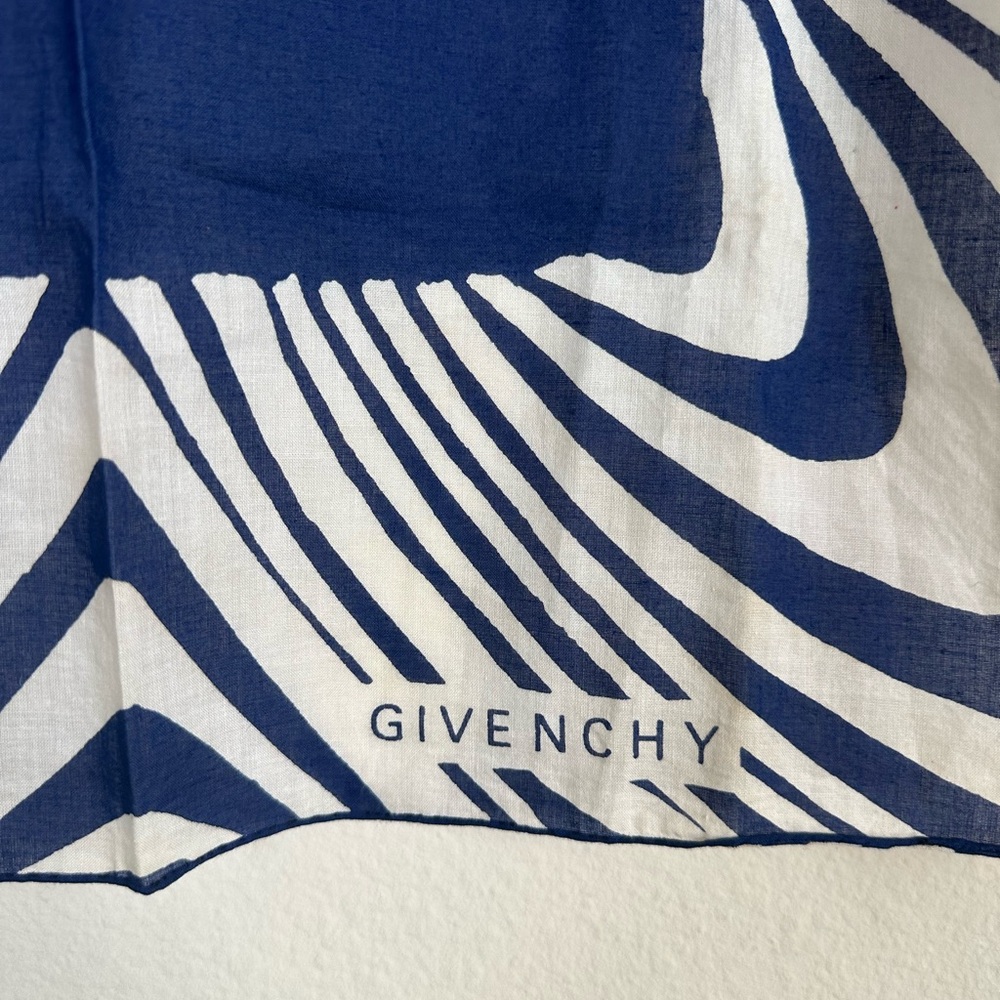 Vintage Givenchy Cotton Square Scarf - Picture 6 of 15